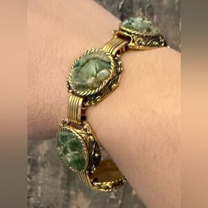 Vintage 1970’s Jade Chip Bracelet